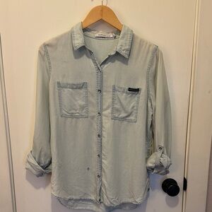 Calvin Klein Light Blue Casual Button Down Shirt